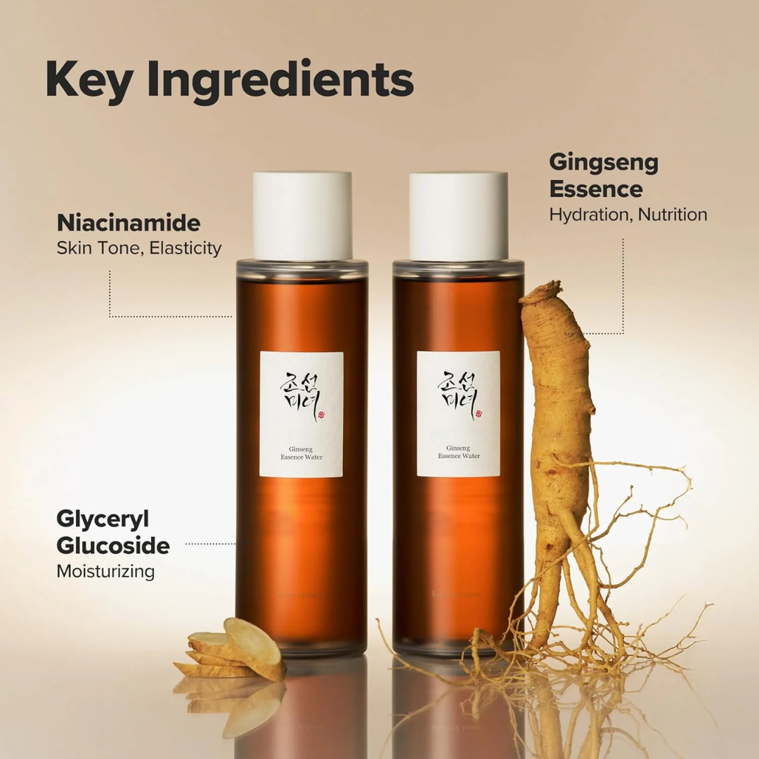 Beauty of Joseon Ginseng Essence Water 150ml – Κορεάτικη ενυδατική λοσιόν προσώπου με εκχύλισμα τζίνσενγκ σε διάφανo μπουκάλι