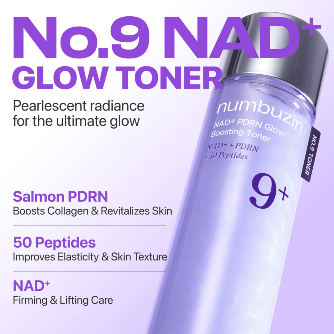 No.9+ NAD+ PDRN Glow Boosting Toner 150ml - Balmglam