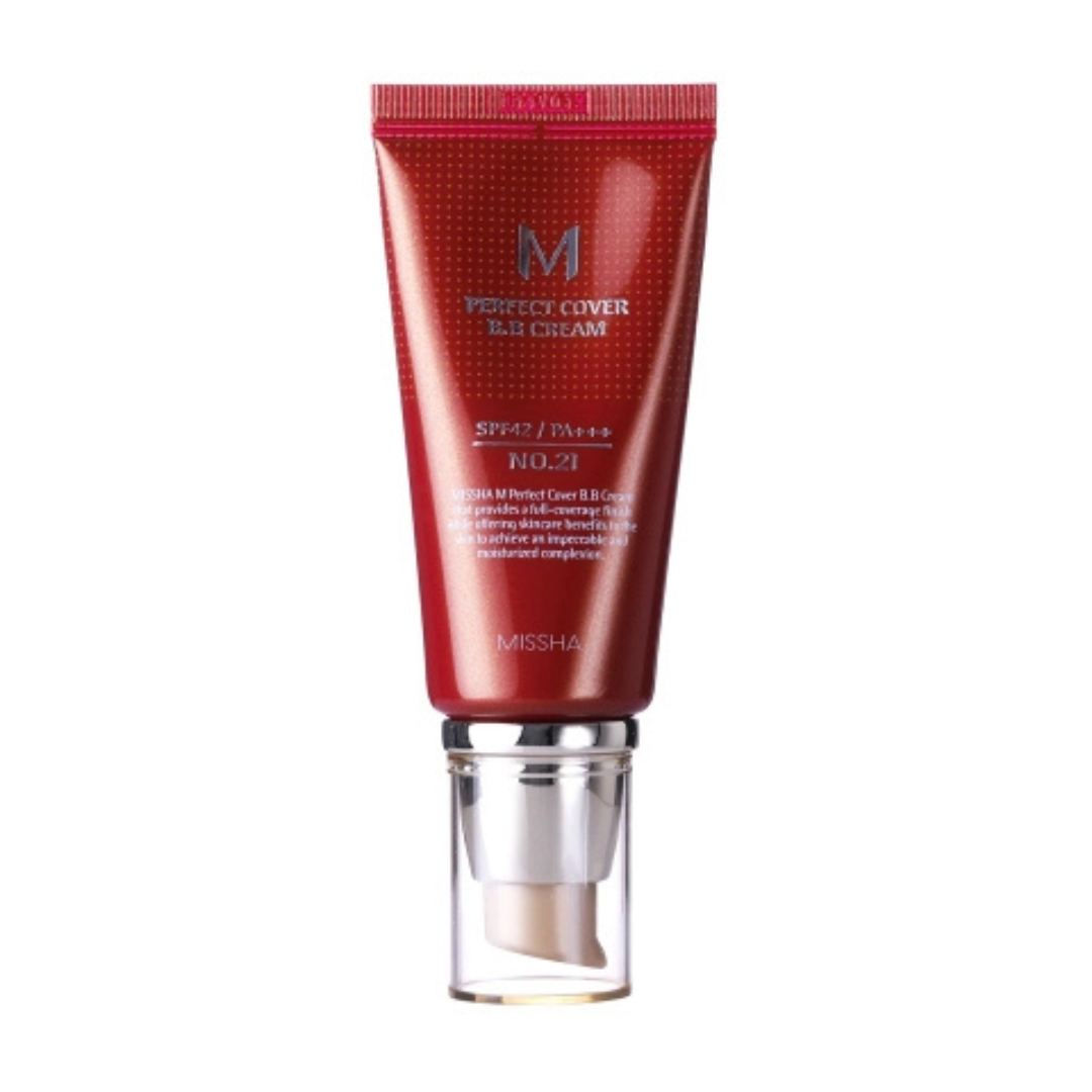 M Perfect Cover BB Cream SPF42/PA+++ No.21 Light Beige 50ml - Balmglam