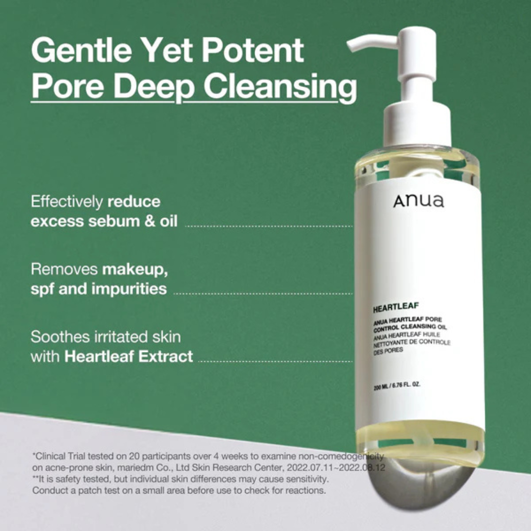 Anua Heartleaf Pore Control Cleansing Oil  200ml - Balmglam