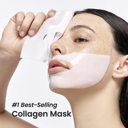 Biodance Bio-Collagen Real Deep Mask  (34g), μάσκα προσώπου κολλαγόνου σε ροζ συσκευασία.