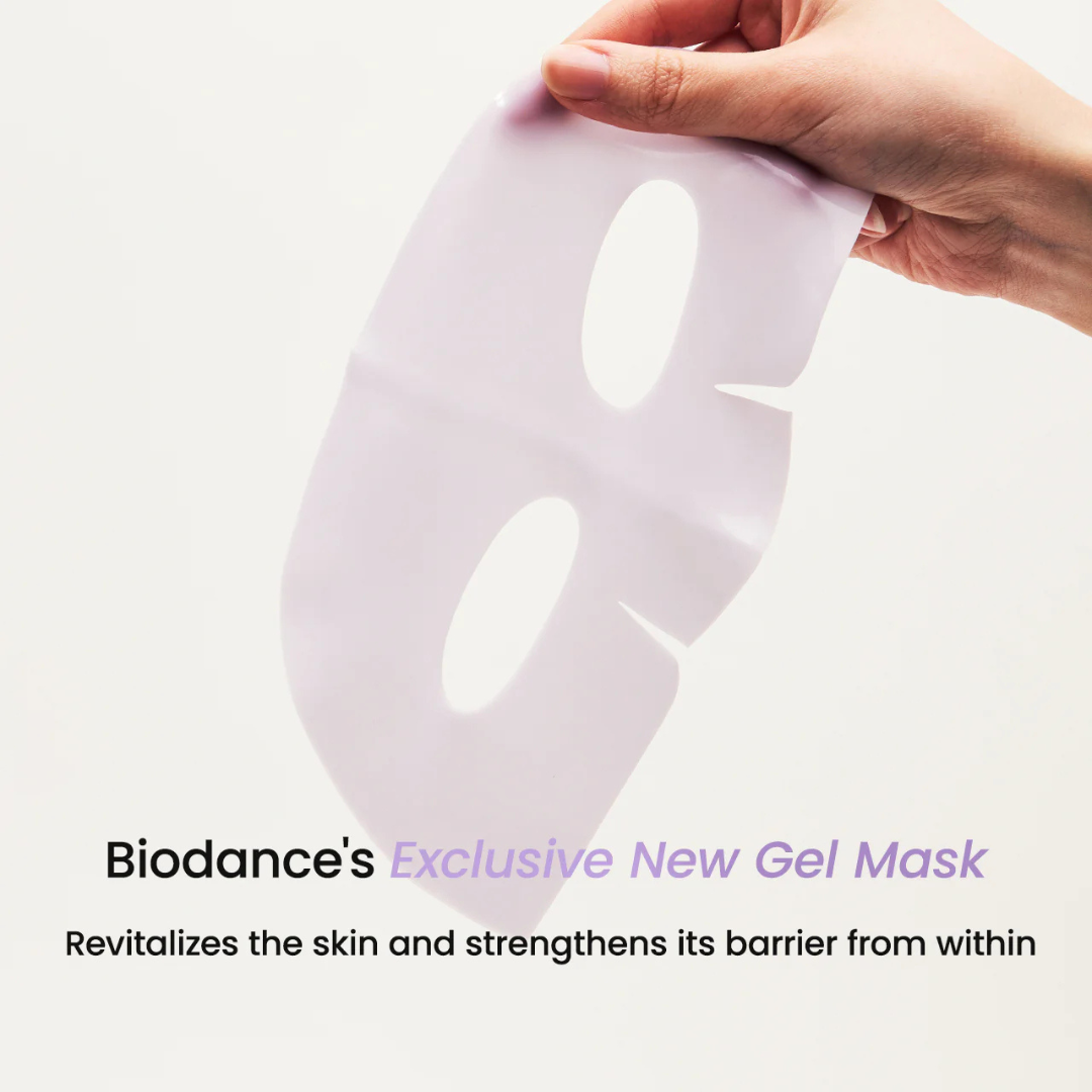 Biodance Rejuvenating Caviar PDRN Real Deep Mask, υδρογελώδης μάσκα προσώπου 34g σε λευκή και χρυσή συσκευασία, σχεδιασμένη για βαθιά ενυδάτωση, επανόρθωση του δερματικού φραγμού και αναζωογόνηση.