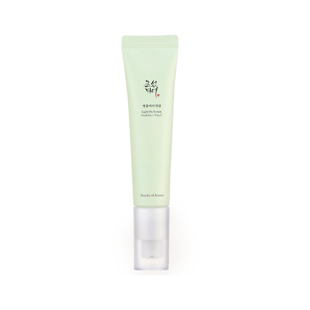 Beauty of Joseon Light On Serum Centella + Vita C 30ml – Κορεάτικος ορός προσώπου με βιταμίνη C και σεντέλα για λάμψη, σε κίτρινο σωληνάριο με αντλία