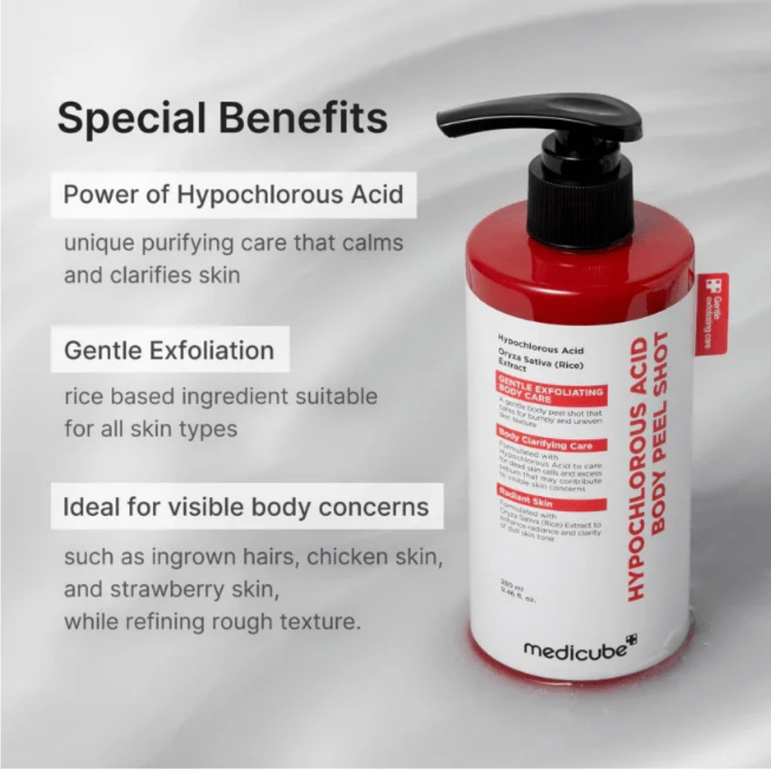 Medicube Hypochlorous Acid Body Peel Shot 280ml - Balmglam