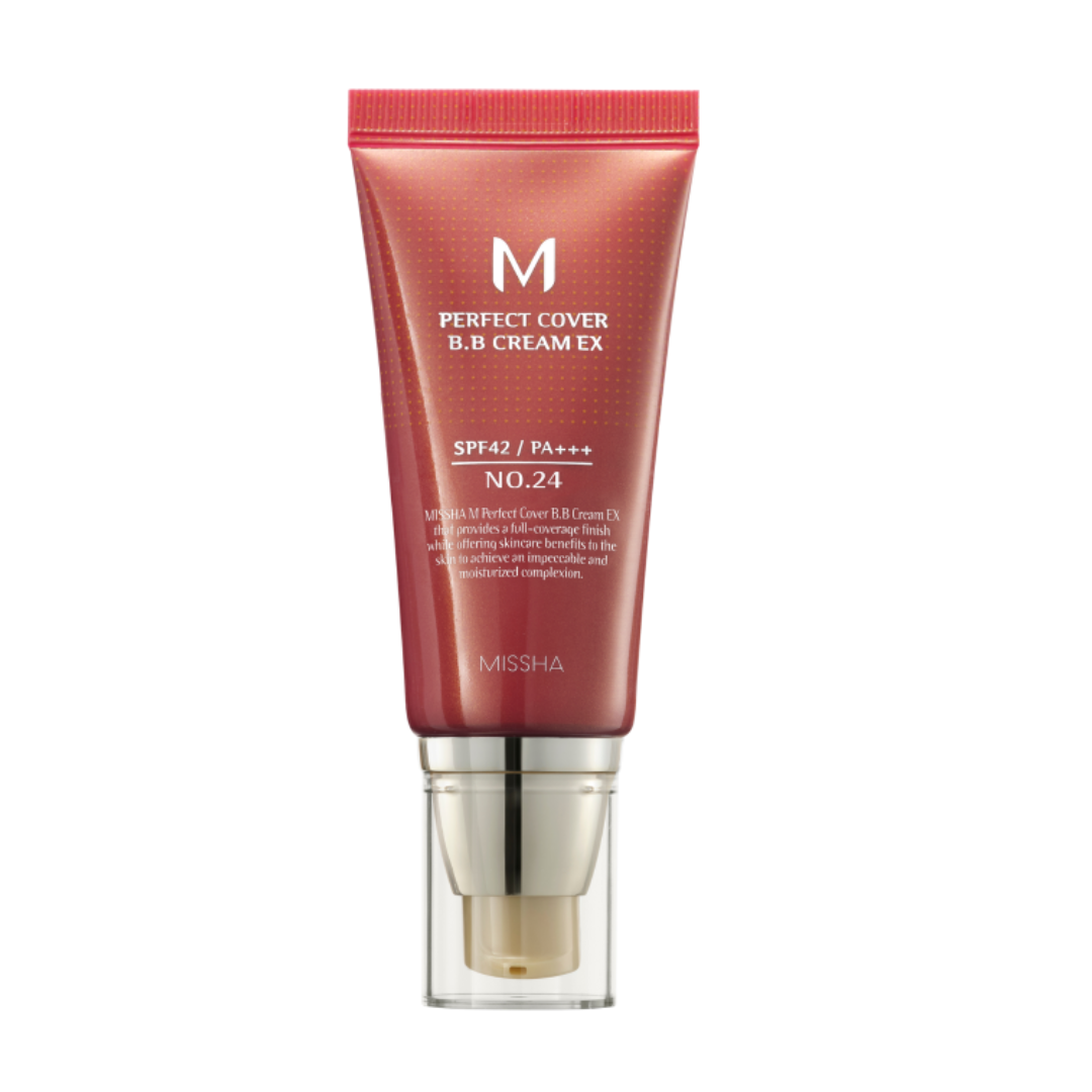 Missha M Perfect Cover BB Cream SPF42 PA+++ No.24 Cool Natural Beige 50ml BB κρέμα με μεσαία κάλυψη και αντηλιακή προστασία