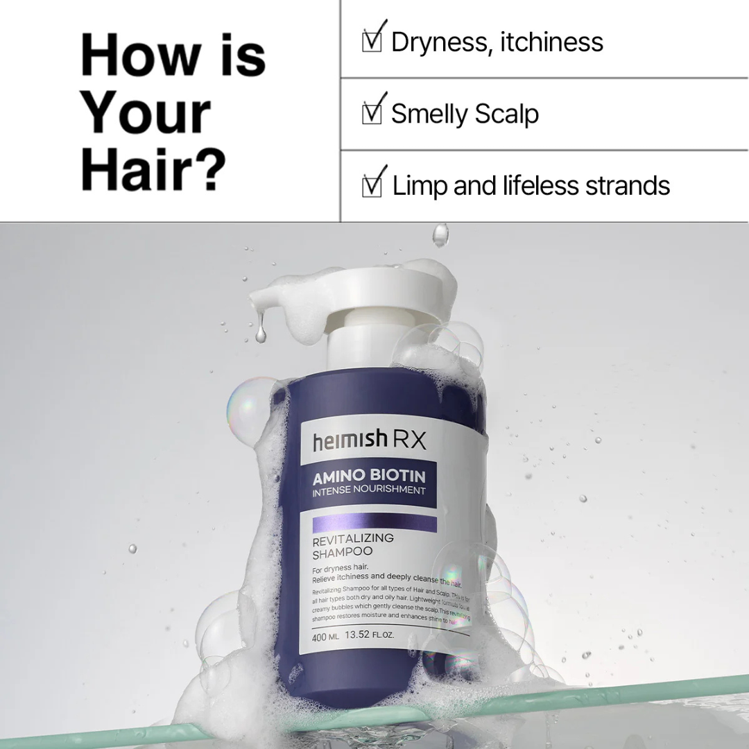 Rx Amino Biotin Revitalizing Shampoo 400ml - Balmglam