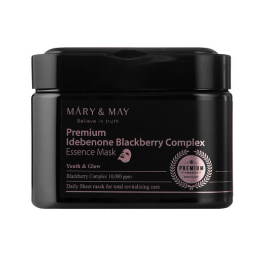 Premium Idebenon Blackberry Complex Essence Mask 20pcs