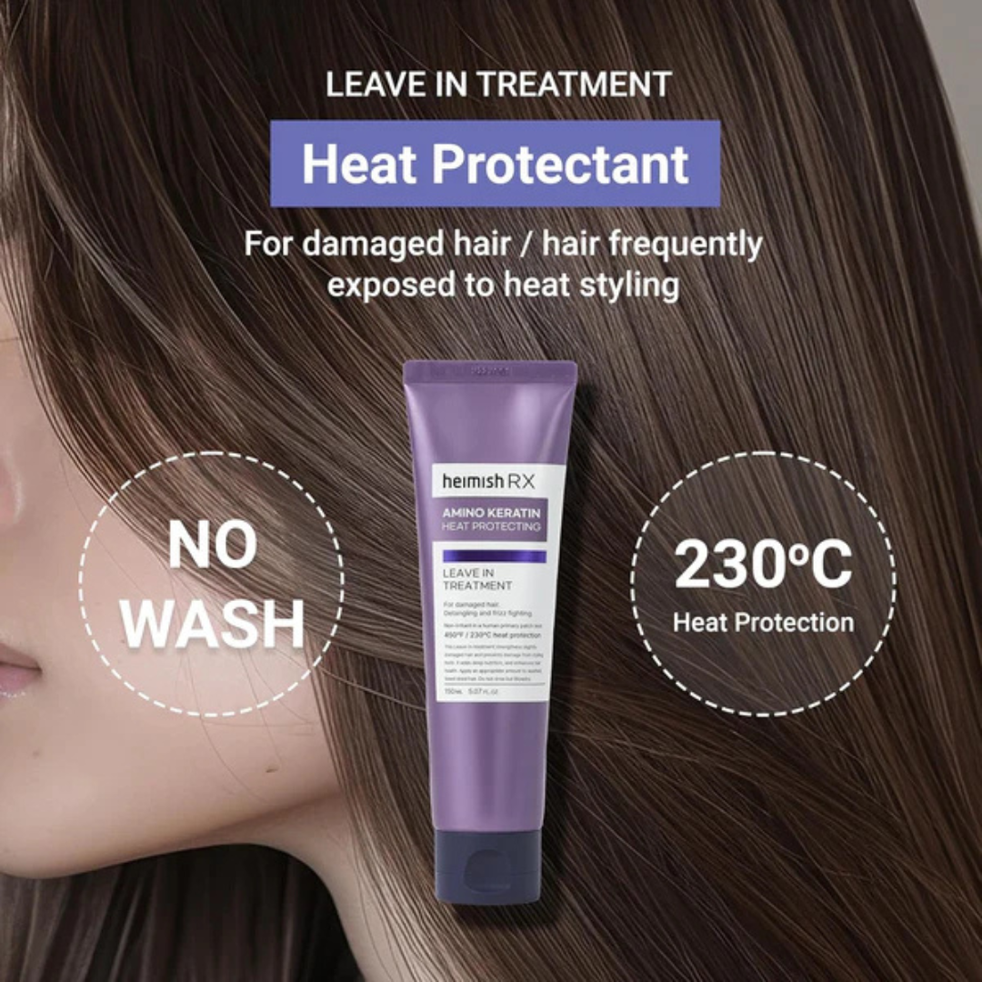 Rx Amino Keratin Heat Protecting Leave In Treatment 150ml - Balmglam