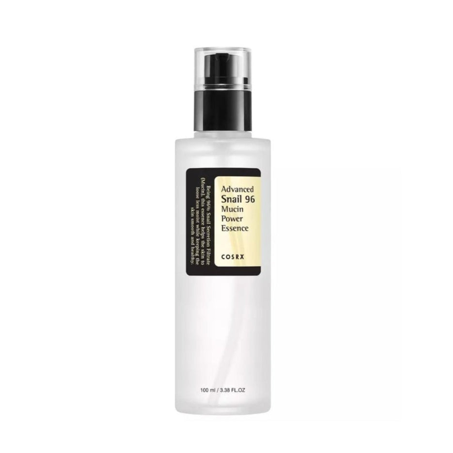 Cosrx Advanced Snail 96 Mucin Power Essence κορεατικός ορός προσώπου με έκκριμα σαλιγκαριού για ενυδάτωση και ανάπλαση.