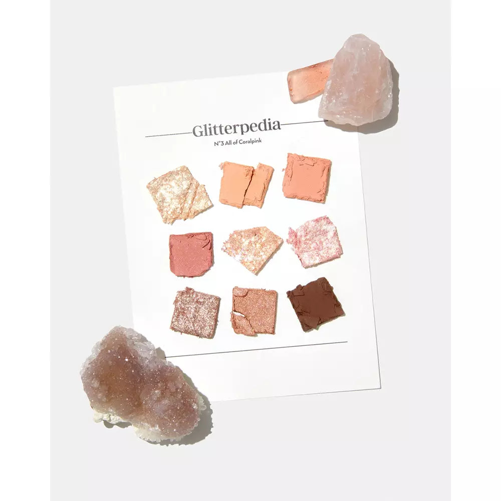 Glitterpedia Eye Palette  3 All of Coralpink  6.6g